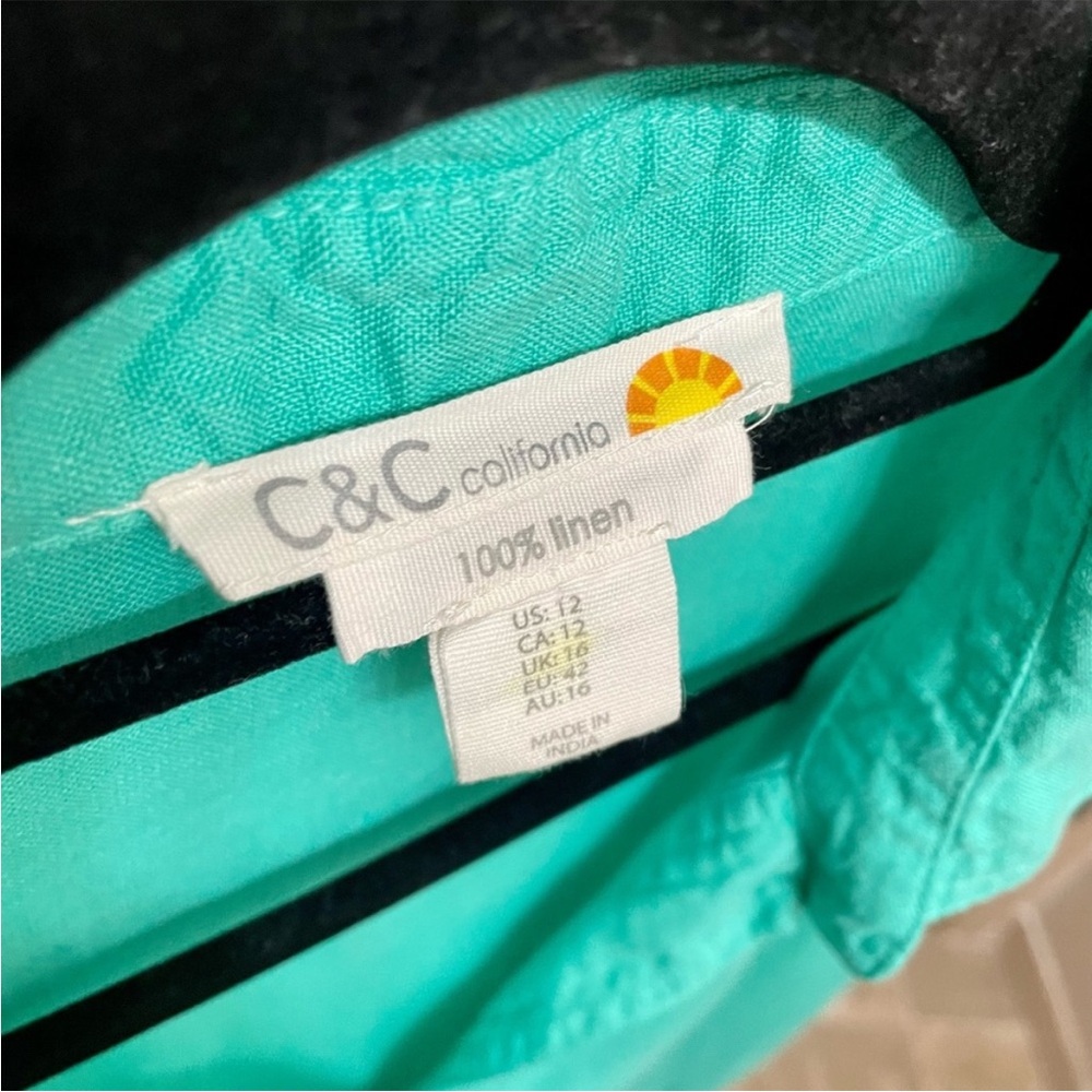 C&C California Turquoise Swim Coverup - Picture 4 of 5